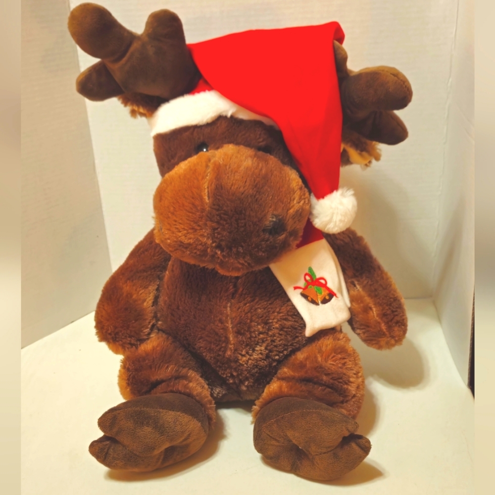 261T567  NNT Dan Dee Collector’s Choice Brown Christmas Reindeer Plush
